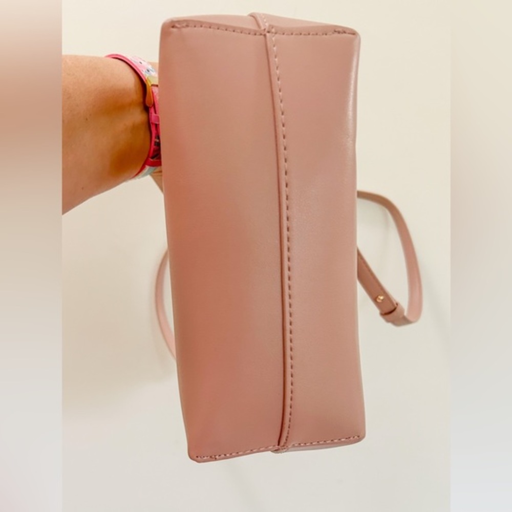 Anthropology‎ Samara Bag Blush Pink Crossbody Messenger Style Purse Adjustable - Picture 6 of 9